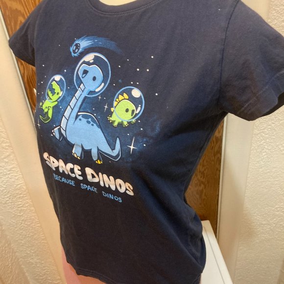 Teeturtle Space Dinos T-Shirt - Picture 2 of 4